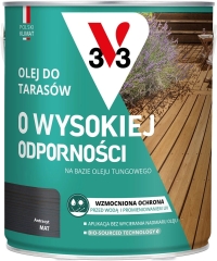 V33 Olej do tarasów antracyt 2,5L