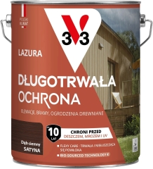 V33 Lazura długotrwała ochrona dąb ciemny 4,5L
