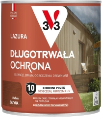 V33 Lazura długotrwała ochrona mahoń 0,75L