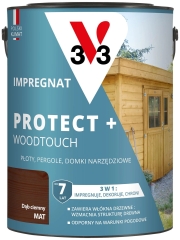 V33 Impregnat Protect+ dąb ciemny 4,5L