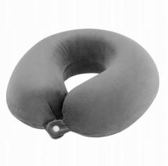 Szara Poduszka Podróżna Rogal Z Pianki Termoplastycznej
