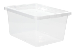 Pojemnik Plastikowy z Pokrywą Duży Zamykany Pudełko Box Organizer 20 litrów
