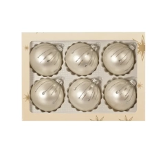 BOMBKI SZKLANE 80 BIALY/ZLOTY MARK