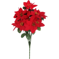 BUKIET 12 POINSENCJI 38CM CZERW. GOL