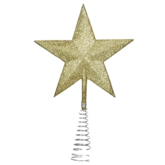 CZUBEK NA CHOINKE GWIAZDA CZER/ZL MIX