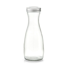Zeller, Szklana butelka z metalową nakrętką 1000ml OUTLET
