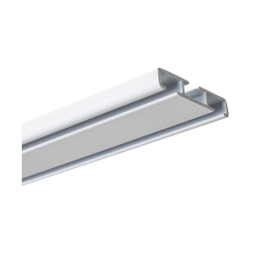 Szyna sufitowa dwustronna 150 cm 2-torowa lub 1-torowa biała aluminiowa KOWALSKI OUTLET