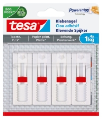 Regulowany gwóźdź samoprzylepny Tesa 1kg biały 4 sztuki