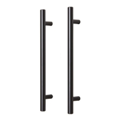 Uchwyt meblowy GoodHome Annatto reling 220 mm stal czarna 2 szt.