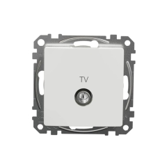 Gniazdo TV Schneider Electric Sedna Design&Elements typu F białe
