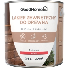 Lakier zewnętrzny GoodHome bezbarwny połysk 0,25 l