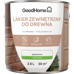 Lakier zewnętrzny GoodHome bezbarwny satyna 2,5 l