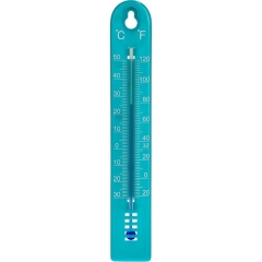 Termometr pokojowy plastikowy 17 cm niebieski