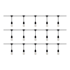 Girlanda solarna 15 LED filamentowa 3000 K IP44