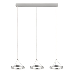 Lampa wisząca LED GoodHome Taphao 3-punktowa 36 W chrom