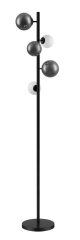 Lampa podłogowa GoodHome Hauraki 5-punktowa G9 czarna