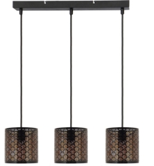 Lampa wisząca Tuluza 3-punktowa E27 czarna