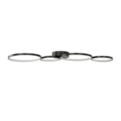 Lampa sufitowa LED GoodHome Samana 2700 lm 3000 K czarna DIM