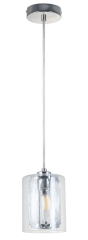 Lampa wisząca Tesh 1 x E14 chrom