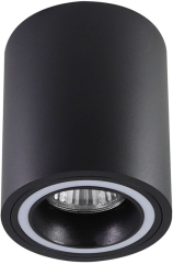 Oczko Goldlux Falco tuba 1 x GU10 czarne