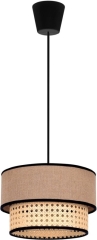 Lampa wisząca Duolla Boho XS 1-punktowa E27 juta / rattan