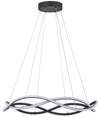 Lampa wisząca Amira 3840 lm 3000 - 4000 K czarna