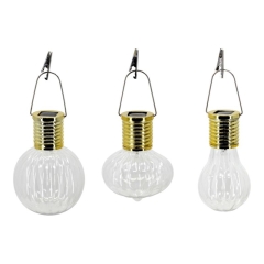 Lampa wisząca solarna 3000 K IP44 3 szt.