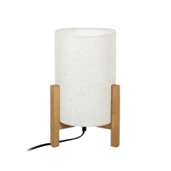 Lampa stołowa Ones M 1 x E27 biała/drewno