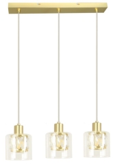 Lampa wisząca Elmo 3 x E14 złota