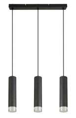 Lampa wisząca Ina 3 x E27 czarna