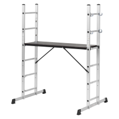 Drabina kombinowana z platformą 2x6 stopni Hard Head