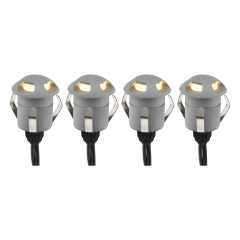 Lampki tarasowe 4 szt. 24 V Ø36 mm 4x10 lm Anslut