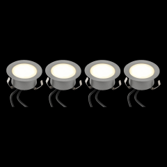 Lampy punktowe wpuszczane 4 szt. 24 V Ø70 mm 4x37 lm Anslut