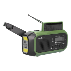 Radio awaryjne z panelem słonecznym 2500 mAh Nedis
