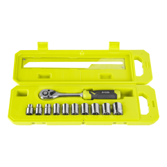 Zestaw z kluczem grzechotkowym 11 elementów 3/8" Ryobi