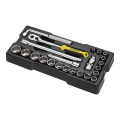 Zestaw kluczy nasadowych 23 elementy 1/2" Stanley