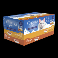 Karma dla kotów 40 szt. 40x85 g Clever cat
