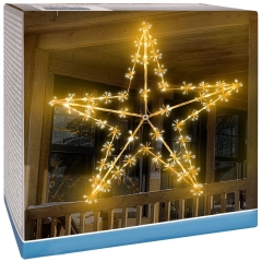 Gwiazda świecąca ozdoba zewnętrzna na elewację budynek dom 400 LED 120 cm OUTLET