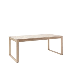 Stół ogrodowy SOLARIS 90 x 180/240 cm drewniany NATERIAL OUTLET