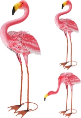 Metalowy Flaming Dekoracyjny, Wzór nachylony, 45x65 cm OUTLET