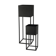 ProGarden Komplet metalowych kwietników 2 szt. OUTLET