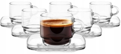 Filiżanka do espresso 70ml + spodek komplet 5szt od GLASMARK