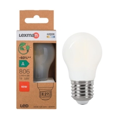 Żarówka LED E27 3,8 W 806 lm Neutralna biel Lexman