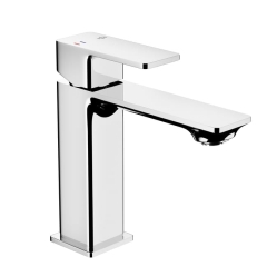 Bateria umywalkowa chrom 16.3 cm z korkiem klik-klak Dust KFA Armatura