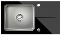 Zlewozmywak szklany Rene Max Quadron