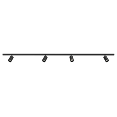 Zestaw szynowy Warna czarny 500 lm 4 x LED Inspire