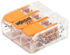 Złącze automatyczne szybkozłączka 3x0,2-4 mm 50 szt. WAGO