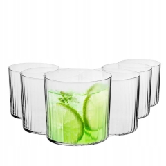 Szklanka KROSNO Mixology 1x350ml karbowana optyk ryflowana 1szt.