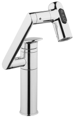 Bateria umywalkowa wysoka obrotowa chrom LBL-28S