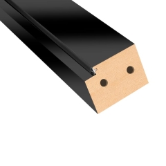 Belka górna ościeżnicy stałej 70 czarny mat 90 mm Nawadoor